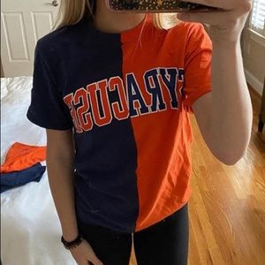 Syracuse half and half shirt